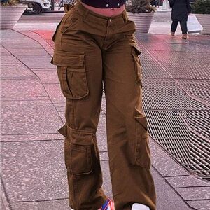 Brown Cargo Pants